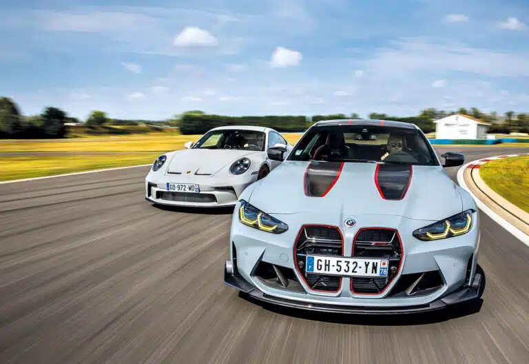 bmw m4 csl / porsche 911 gt3 touring (type 992)