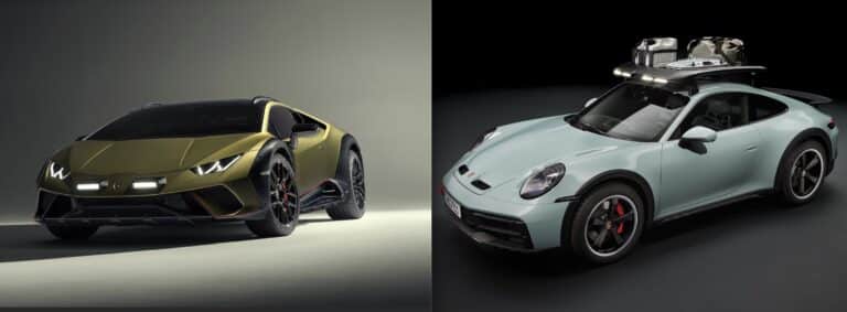 lamborghini sterrato porsche 911 dakar