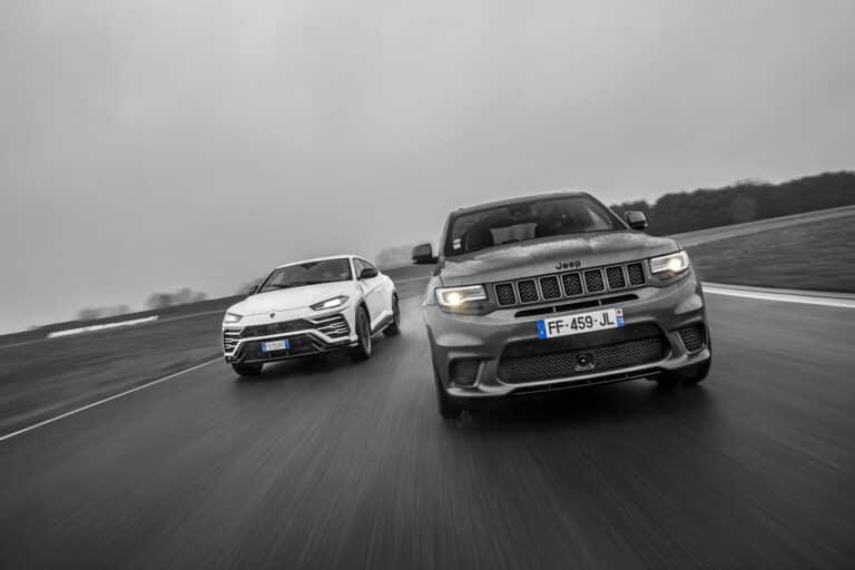 jeep cherokee trackhawk / lamborghini urus