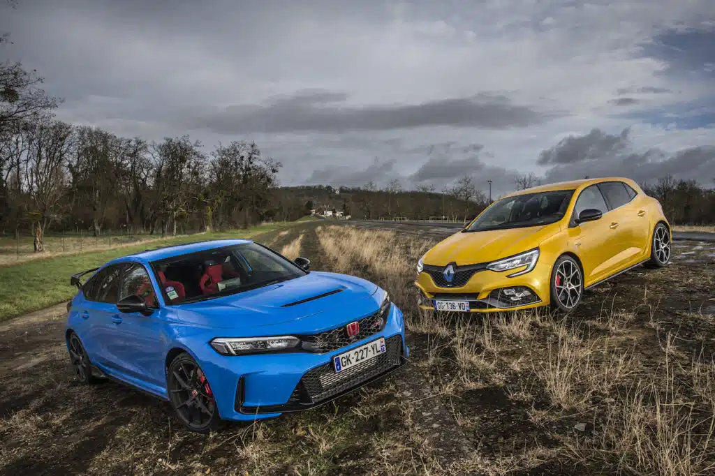 match honda civic type r / renault mégane rs trophy