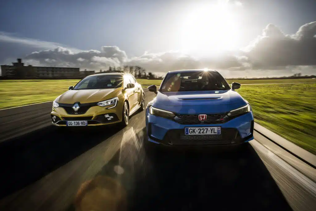 match honda civic type r / renault mégane rs trophy