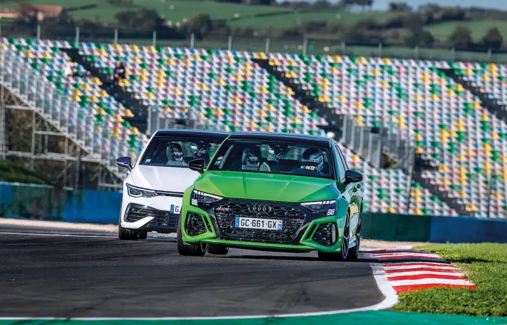 volkswagen golf r 20 ans / audi rs3