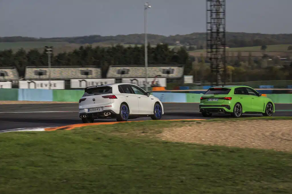 volkswagen golf r 20 ans / audi rs3