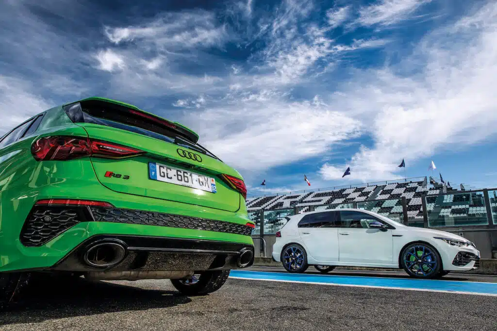 volkswagen golf r 20 ans / audi rs3