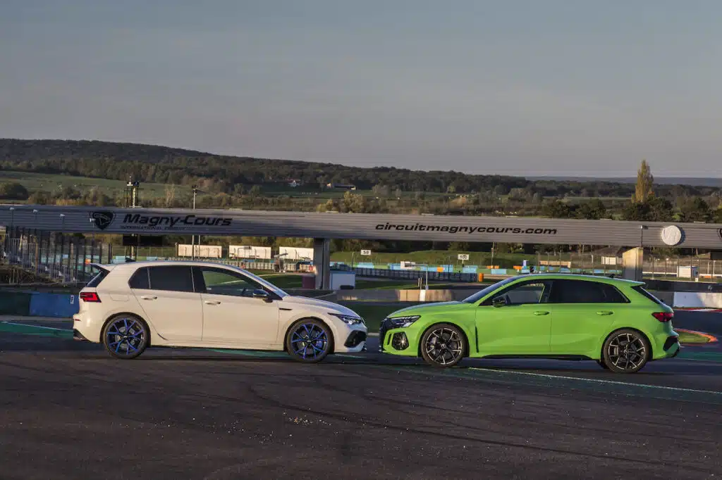 volkswagen golf r 20 ans / audi rs3