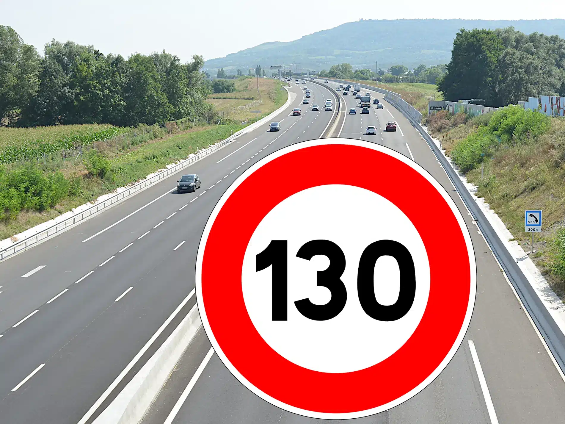 130 kmh panneauautoroute