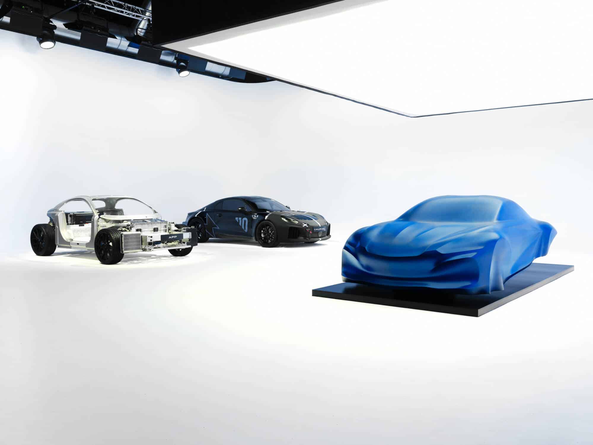 Alpine A110 électrique : une simple sculpture pour faire patienter